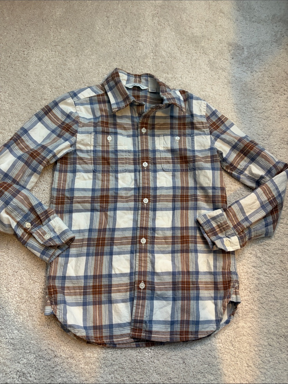 Janie & Jack Plaid Flannel Shirt, 7